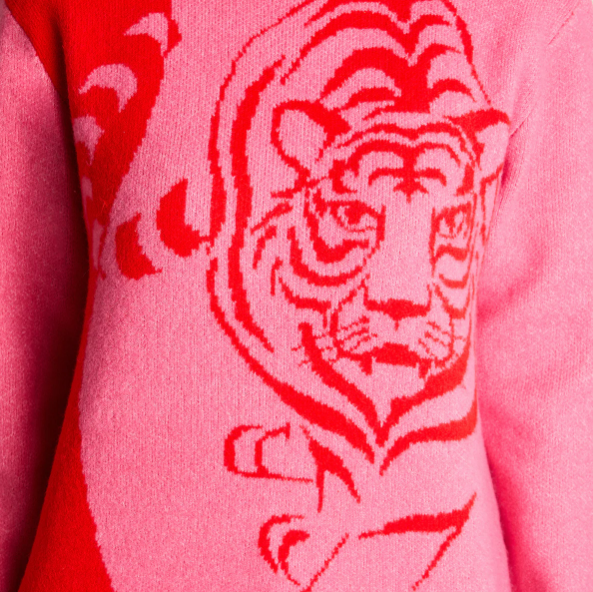 SWEATER MANGA LARGA JACQUARD ESTAMPADO