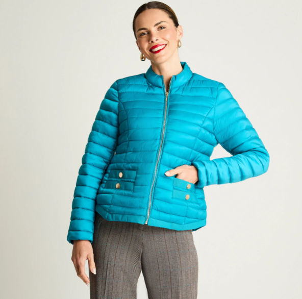 PARKA MANGA LARGA SIN GORRO PETROLEO